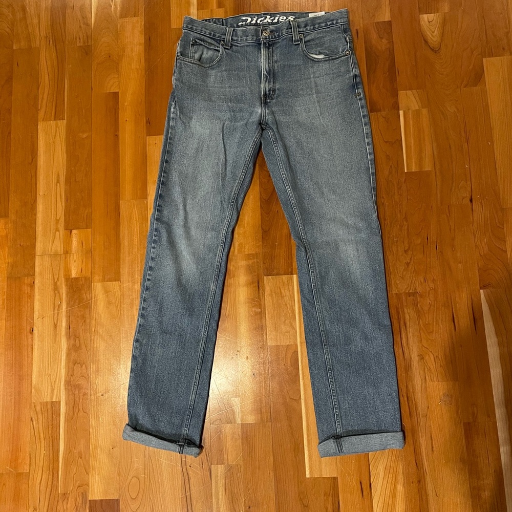 Dickies Blue Slim Straight Jeans